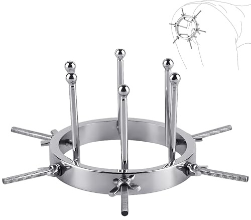 Stainless Steel Hollow Anal Dilator, Adjustable Anal Expander Anal Plug Vaginal Anal Stretcher Round Tips for Easy Insertion Anal Explorer, Butt Plugs for Anal Trainer,Anal Toys for Men,Women and Beg