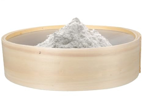 NULYLU Setaccio per Farina in Legno Robusto Colino a Maglie Strette Portatile da 27 CM Strumento per Setacciatura Domestica e Lievito per Cucina e Pasticceria