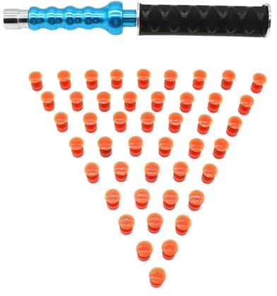 Car Dent Repair Tool - Dent Puller Tools Kit | Reparationsverktyg för stålgummi, bucklor, halkfritt handtag, bucklor, lackskydd, reparationsverktyg för bilkarossreparation