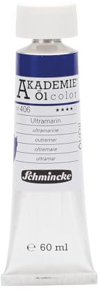 Schmincke – AKADEMIE® Öl color, feine Künstler-Ölfarben, Ultramarin, 41 406 011, 60 ml Tube, höchst lichtecht, Ölmalerei