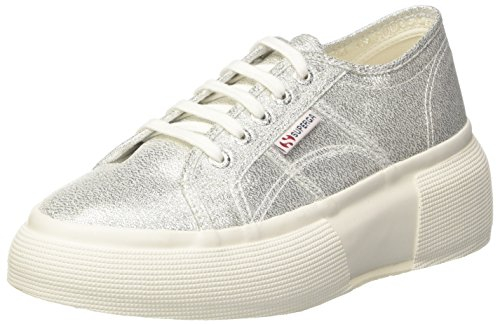 Superga Damen 2287 Lamew Gymnastikschuhe, Argento Grey Silver 031, 42 EU