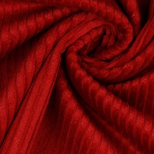 MAGAM-Stoffe Yanis Breitcord Cordstoff 100% Baumwolle Bekleidung Möbel Meterware 50cm (05. Dunkelrot)