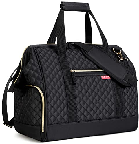 Lekesky Sac de Voyage Moyen pour Femme 43L Léger Sac Weekend Femme Sac de Sport pour Cabine Avion Sac Maternité, Grande Ouverture