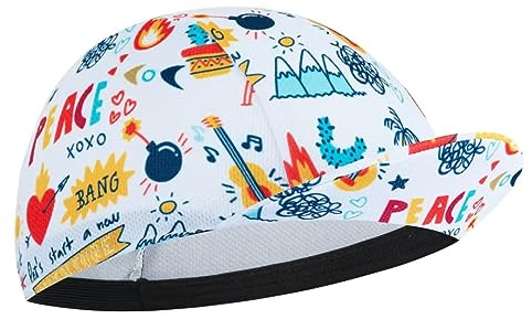 Bikingbros Funny Cycling Cap - Men and Women Cycling Hat-Under Helmet Bike Cap One Size