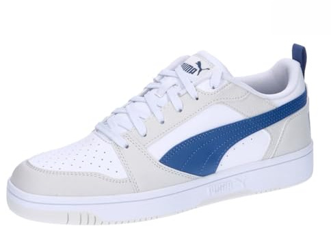 PUMA Rebound V6 Low Unisex Sneaker, Vapor Gray Clyde Royal Puma White, 44 EU