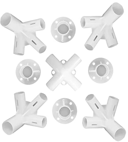 SMELEYOU Pavillon Anschluss 9PCs für 118.1 x 118,1 Zoll Gavoebo Ersatzteile 25/19 mm Gavillon Spares Teile Zelt Füße Gavillonzubehör für Campingzubehör im Freien Trip Campingzubehör