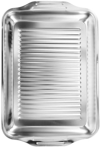 Plat À Griller Pour Poisson Et Homard En Acier Inoxydable Adapté À Plaque À Induction Et Surface De Cuisson Assiette À Poisson Grillée Rectangulaire
