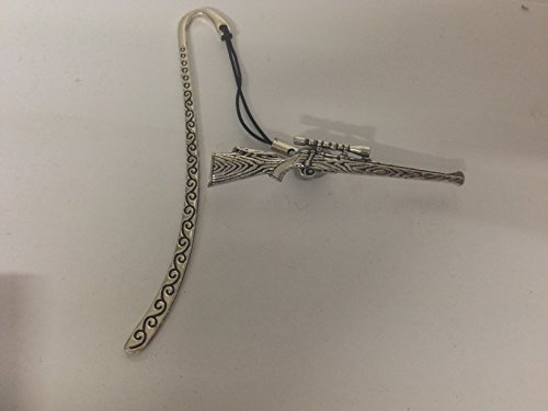 G23 Jagd Gewehr Lesezeichen mit Kordel 3D English Pewter Charm Made in Sheffield von prideindetails