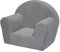 Velinda Kindersessel Mini-Sessel Kinderstuhl Relaxsessel Kuschelsessel Softsessel (Farbe: grau) aus Polyurethan Leicht