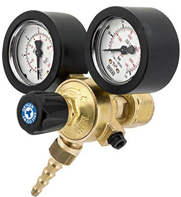 Oxyturbo Universal-Druckminderer 300 Bar und Ausgang 4 Bar Buchse Universalanschluss Oxyturbo Mini X Aufladbar 2-5-10 Liter, Schweißbrenner für Oxygen, Propan, Acryl.