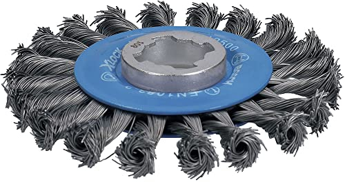Bosch Professional 2608620731 Spazzola a Disco Intrecciato Heavy, per Metallo, X-Lock, Ø 115 mm, Spessore Filo 0.5 mm