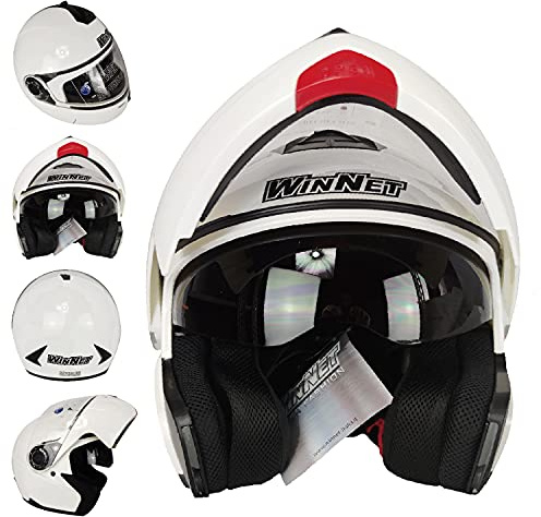 Casco Modulare Apribile da Moto con Visierino Interno Omologato ECER 22.05