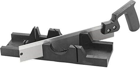 2 Pcs Black Precision Plastic Metal Angled Straight Cut Mitre Box Sawing Saw Set