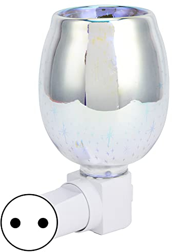 Elektrischer Wachswärmer,Elektrischer 3D-Wachswärmer Duft Rauchfreier Wachsschmelzer Wachswärmer, Rauchlose Wachsschmelzerlampe Lampe Duftkerzenwärmer für Home Office Hotel EU-Stecker 220 V Duftzube