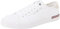Tommy Hilfiger Herren Vulcanized Sneaker Core Corporate Canvas Low Top, Weiß (White), 41