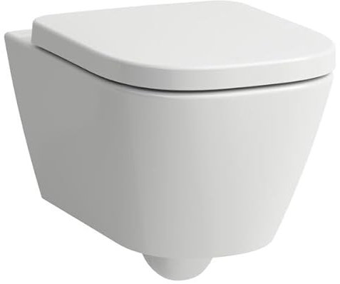 Laufen Meda WC suspendu Advanced, sans rebord, Silent Flush, 360x540mm, fixation cachée chasse deau basse, H8201107570001, Couleur: blanc mat