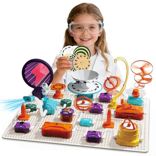 Gohero Circuits Science Kit,76 STEM Projects,Science Experiments for Kids with Fan, RGB Lights,Learning & Education toysKids Circuit Board for Kids(586 Projects+)