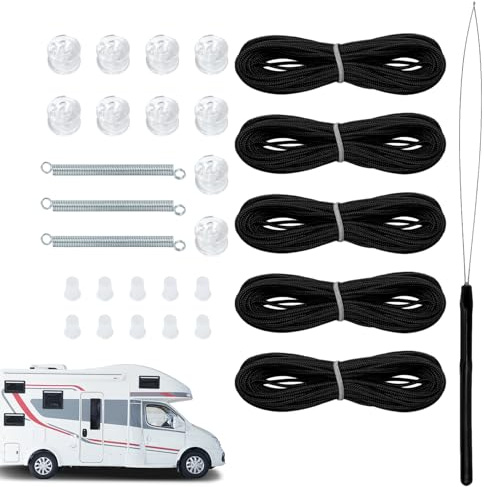 Window Blinds Repair Parts - Universal Replacement Kit, Strong Materials, Lightweight Portable Adjuster Unit, Versatile Fixing Accessories for Travel |, Black, Se référer au descriptif