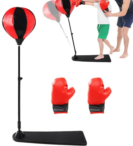 Niesel Boxningssäck för barn, Bollsäck med handskar - Inomhus Box Boll Set - För Hem Stress Gym Träning Inomhus Träning Kontor Och Skola