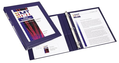 Avery® Heavy-Duty Framed View Binder, 0.5 Rings, 1 Navy Blue Binder