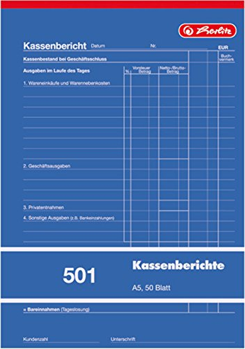 Herlitz Lieferscheinbuch 201 mit Kohlepapier, A5, 2 x 50 Blatt