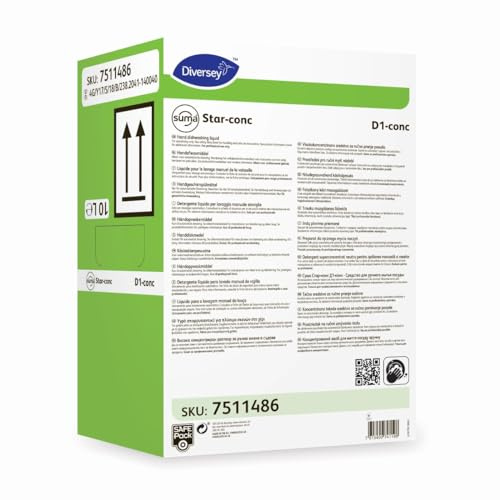 Suma Star-Conc D1 - Detergente Líquido Para El Lavado Manual De Vajilla