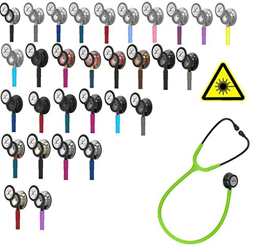 3M Littmann Classic III Stethoskop MIT GRAVUR (5962 mirror Edition/perlmutt/pinker Schlauchanschluss/smoke Ohrbügel)