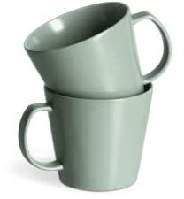 SPRINGLANE Tassen 2er-Set, Sweet Scandi, Mintfarbiges Geschirrservice aus New Bone Keramik, skandinavisches Design, matt