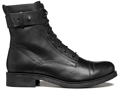 Geox Stivali da Donna D Rawelle C alla Caviglia, Nero, 38 EU