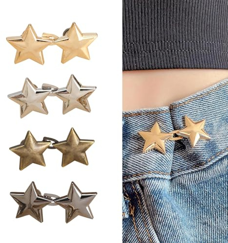 8 st Jeansknappar, midjespännare Jeansknappstrammare Syklämmor Jeansknappar för jeansskjortor Kläder Återanvändbara och justerbara