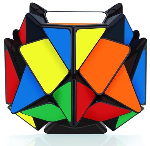 TOYESS Spezieller Zauberwürfel Original für Kinder und Erwachsene, Mehrfarbiger Speed Cube Professionell, 3D Rätselspielzeug Denkaufgaben, Strumpffüller für Jungen und Mädchen