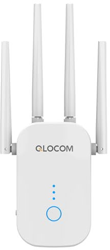QLOCOM Répéteur WiFi Puissant 1200MbpsDouble Bande 5GHz gfhwpdvghzcfcxsq