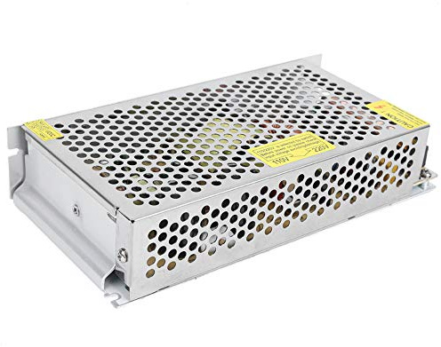 Jeffergarden Transformador de Aleación de Aluminio con Controlador de Interruptor de Fuente de Alimentación LED de 100W-500W con Protección contra Sobrecarga para Tiras de Luz LED y Pantallas