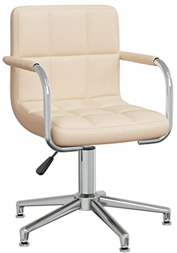 Foknhdi Chaise de bureau pivotante à hauteur réglable en hauteur avec housse en tissu, chaise pivotante moderne avec vérin à gaz et structure en métal pour le bureau à domicile, le bureau et le salon