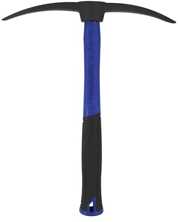 Picamortero Faithfull de doble punta con mango de fibra de vidrio – Acabado en acero negro con recubrimiento en polvo y empuñadura antideslizante para mampostería y demolición – 300 mm (12 pulgadas)