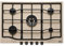 Franke Trend Line 750 FHTL 755 4G TC OA C Avena Piano Cottura a Gas, Beige