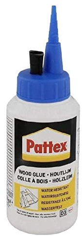 Pattex 1898679 Cola para madera - 250 g resistente al agua - EN 204 / Grupo de estrés D3