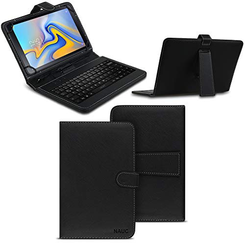 NAUC Tastatur Hülle kompatibel für Samsung Galaxy Tab S5e Tastatur Hülle Tasche Schutzhülle QWERTZ Keyboard USB