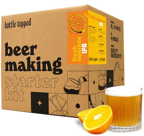 Fresh Squeeze IPA Home Brew Starter Kit – Beer Making Kit to Brew 5L of Beer at Home – Make Your Own Craft Beer – Perfect for Home Brewer, Beer Gift, Gifts for Men, Gifts for Dad