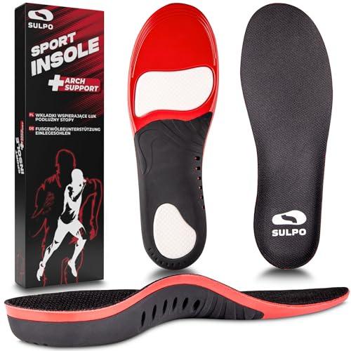 SULPO SPORT Plantillas ortopédicas - Plantillas fascitis plantar - Plantilla espolon calcaneo - Plantillas metatarsalgia para pies planos, dolor en los pies, fascitis plantar - S / 38-40 EU