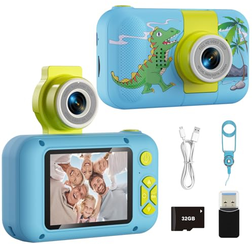 ARNSSIEN Kinderkamera Spielzeug für 3-12 Jahre alte Mädchen/Jungen,Weihnachtsgeburtstagsfest-Geschenk für Kinder Kamera,Video-Selfie-Digitalkamera mit 32GB TF-Karte,X101H