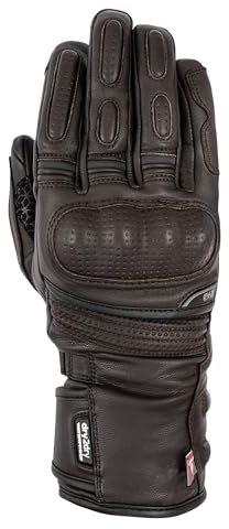 Oxford Hamilton - Guante de Motocicleta Impermeable para Mujer, marrón, XS