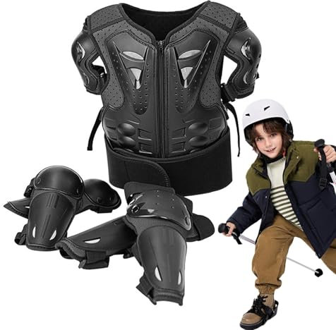 Attrezzatura da equitazione per bambini, Attrezzatura da motociclista per bambini - Tuta protettiva per moto regolabile per motocicletta | Tuta protettiva per il torace con protezione per motocross re