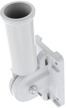 ibasenice Support Mural pour Hampe de Drapeau Alliage Aluminium Réglable à Fixation Durable pour Affichage Extérieur Terrasse et Clôture