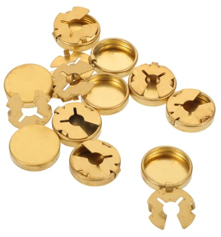 TOPPERFUN Fundas de Botones de Cobre para Camisas 10 Piezas Diseño Versátil y Acabado Pulido para Decoración de Ropa en Reuniones de Negocios y Salidas Casuales