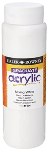 Daler-Rowney GRADUATE AKRYLISK 500 ML blandat vitt, DR12350006