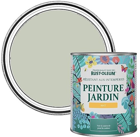 Rust-Oleum Light Green Mould Resistant Garden Paint in Matt Finish - Aloe 750ml