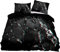 SHITOU Bettwäsche 135x200 schwarzes Leder 3D Mikrofaser Bettbezug Mit 2 Kopfkissenbezug, Jungen Teens BettwäSche Set Kinder Erwachsene, Weich Haltbar Atmungsaktive