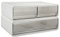 EZOWare 3 Transparente Schubladen Make Up Organizer, 2er-Set Stapelbar Kosmetik Aufbewahrung Schminkschublade Behälter für Schminktisch, Kommode, Kosmetik, Badezimmer, Büro