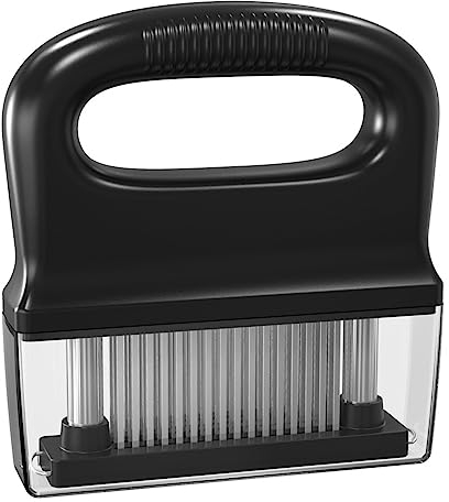 Meat Tenderizer with 48 Stainless Steel Ultra Sharp Needle Blade with Safety Lock for Beef Steak Meat Tenderizer Machine